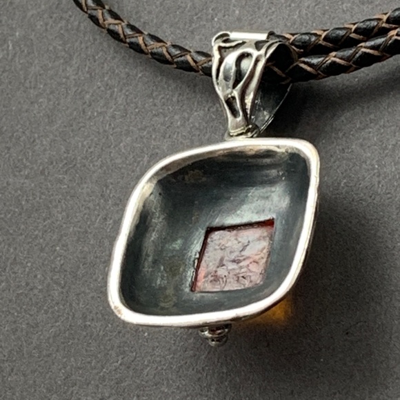 SILPADA Sterling Silver Amber pendant necklace - Picture 8 of 13